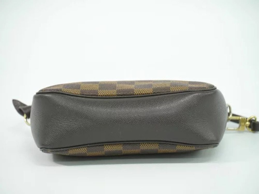 Louis Vuitton LV Trousse Makeup Damier Pouch Canvas Leather Ebene Brown - Picture 3 of 9